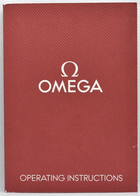 omega watch operating instructions.